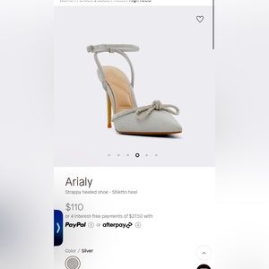 Aldo straps silver shoes